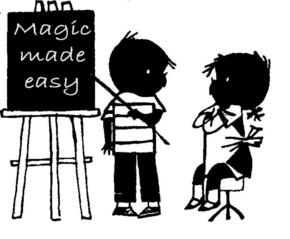 Magic made easy schoolbord Goochelaar Jan
